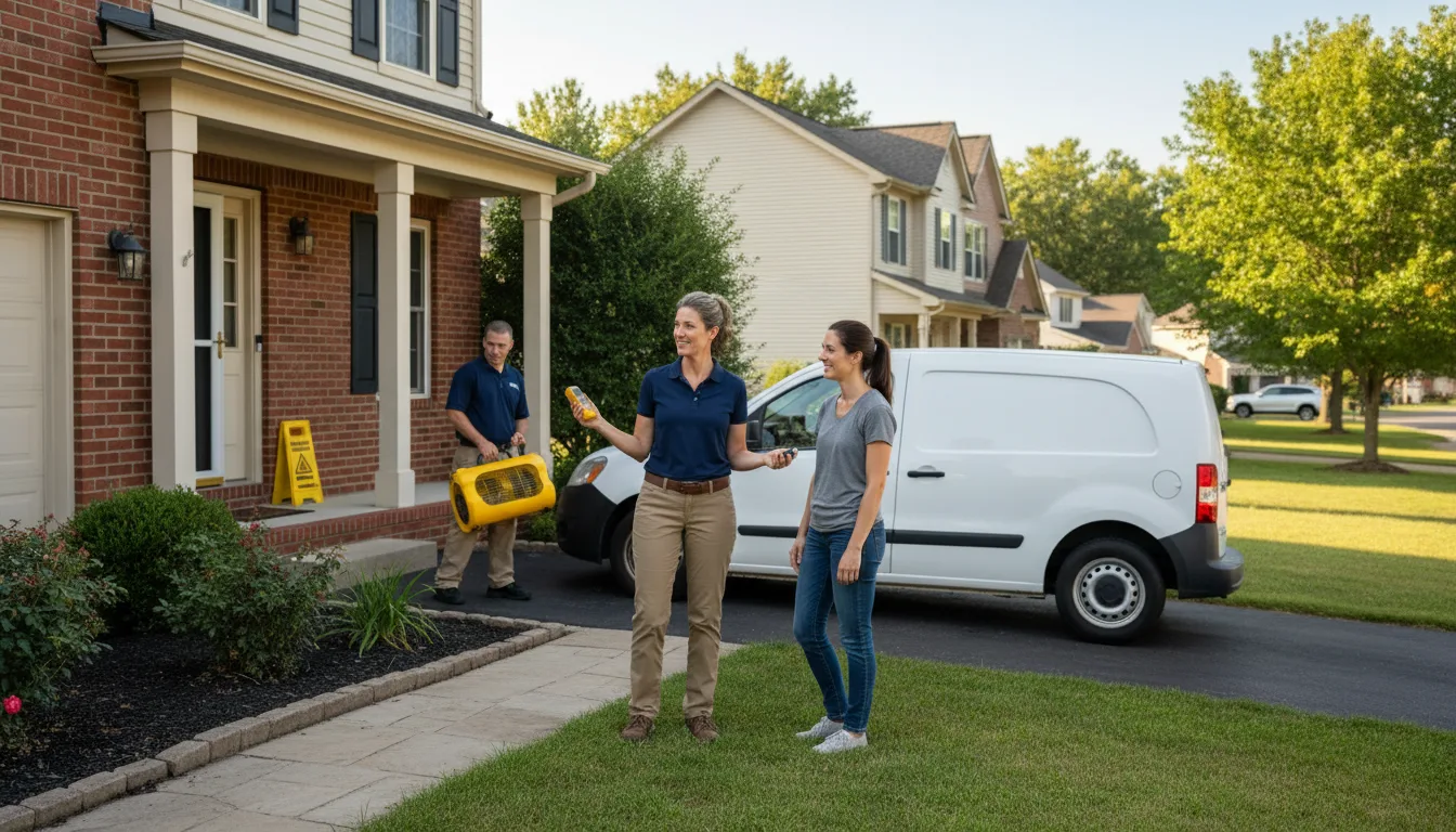 Water restoration image for Home Water Damage Repair in Portland, AR